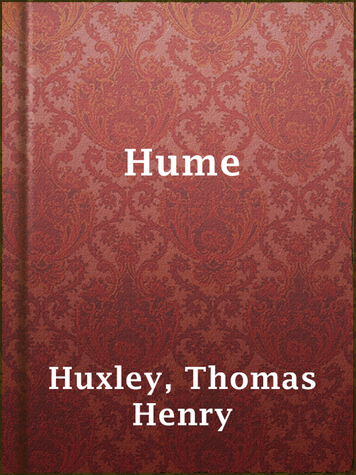 Title details for Hume by Thomas Henry Huxley - Available